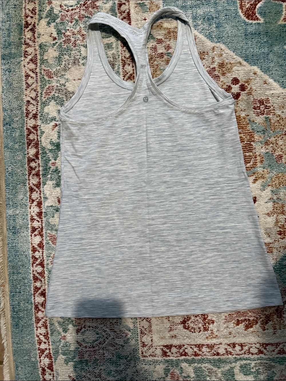 lululemon athletica Heathered Light Gray Racerback Tank